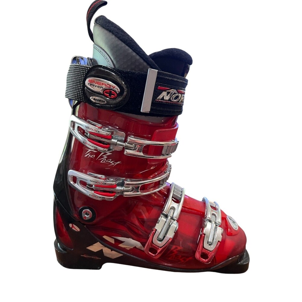 Nordica Beast Ski Boots Unisex 26-26.5 Mondo Red & Black